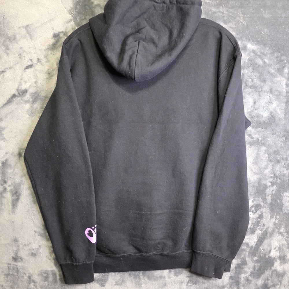 Olivia Rodrigo GUTS Hoodie Womens Small Black World Tour Pullover Spill Ur Guts - Picture 5 of 5